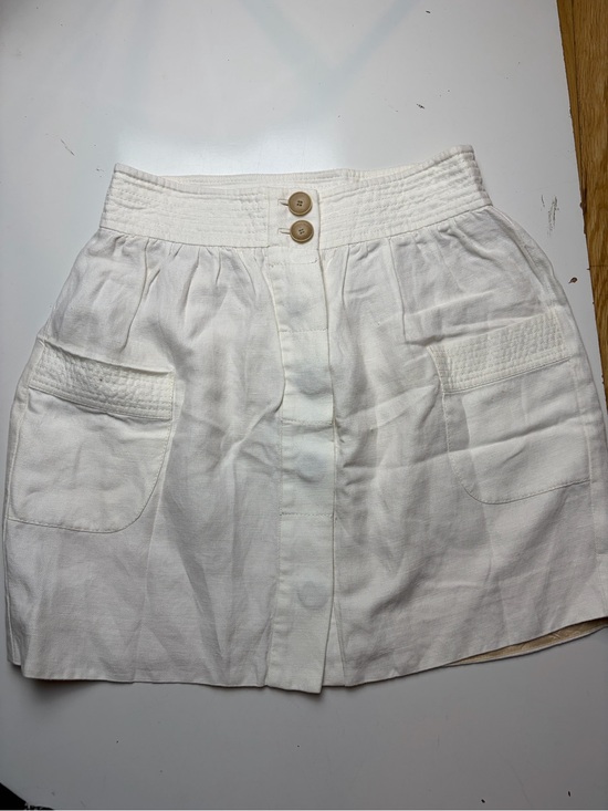 J. Crew Dresses & Skirts - J. Crew Cream linen blend skirt sz S